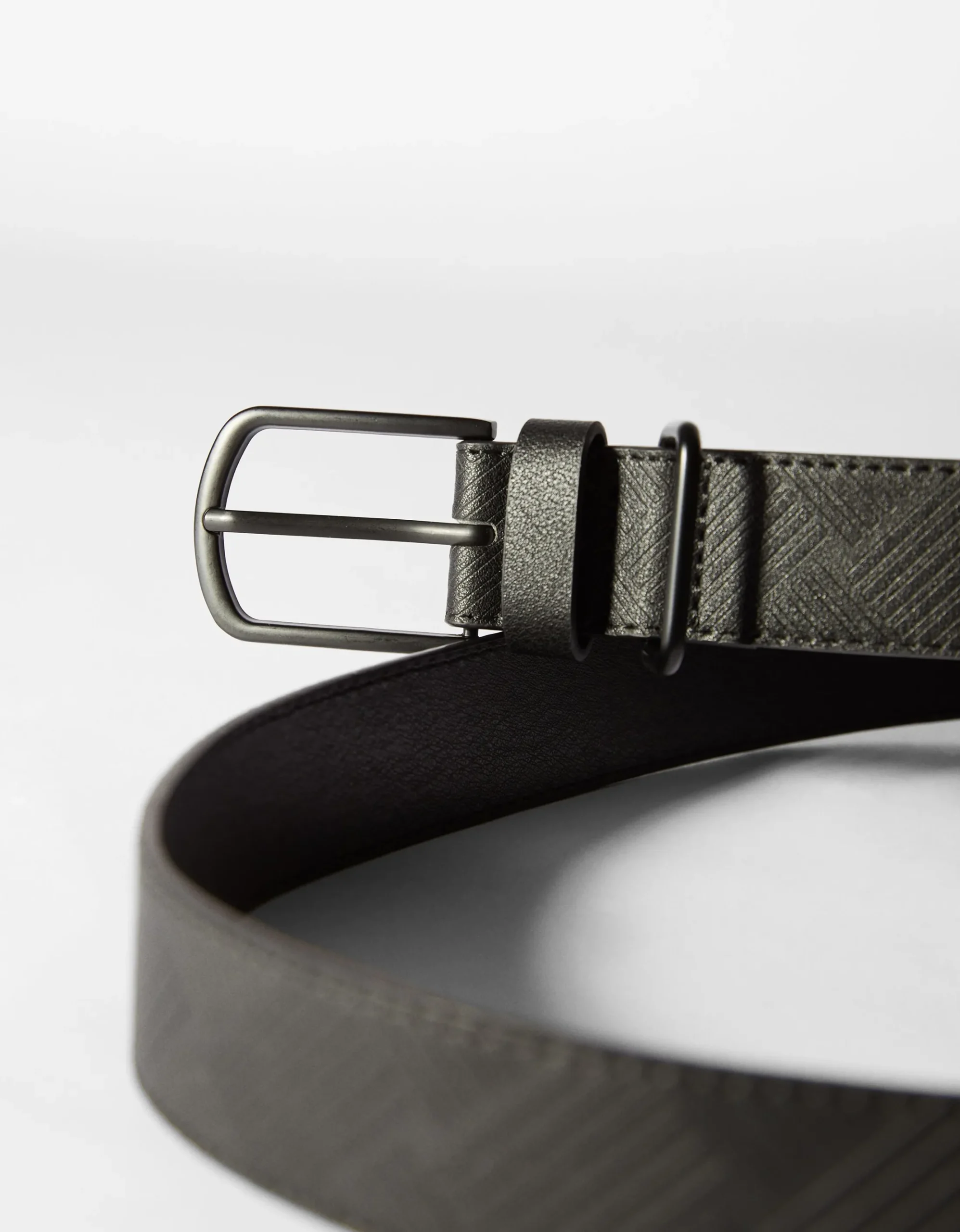 HOMME BERSHKA Tout voir*Ceinture effet cuir gravée