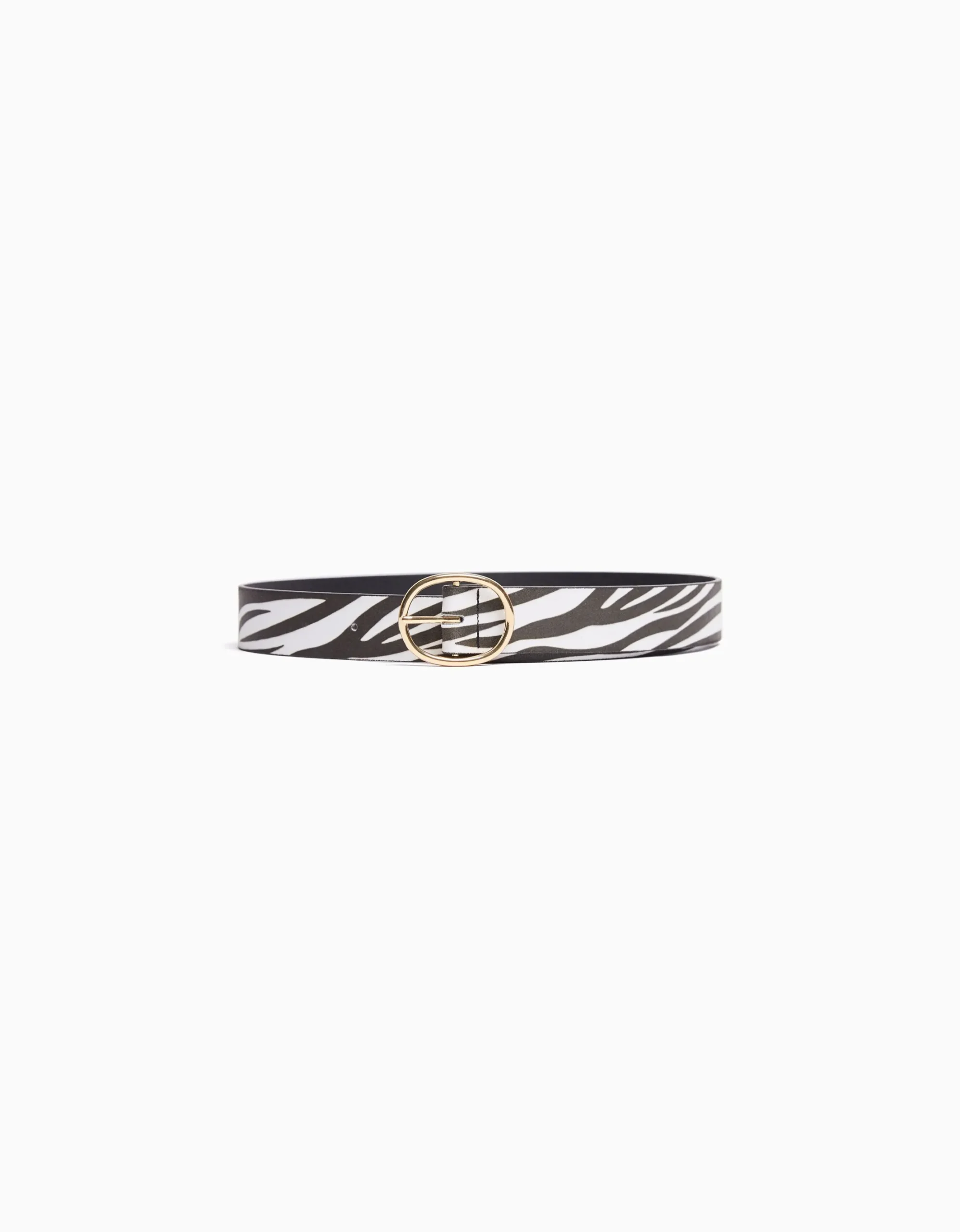 FEMME BERSHKA Ceintures*Ceinture zèbre imprimé