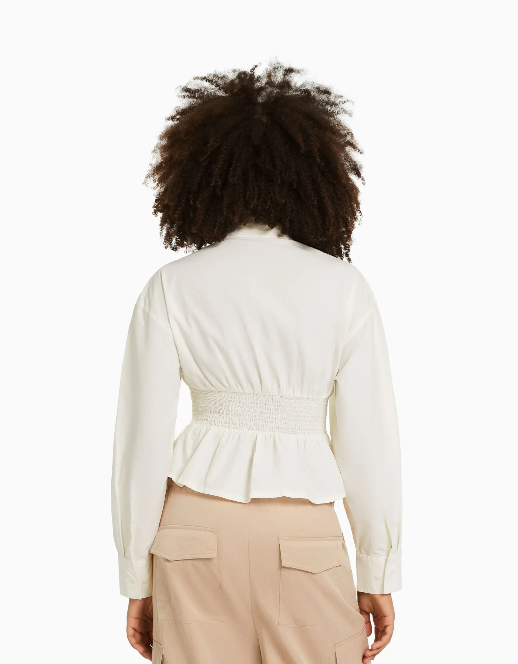 FEMME BERSHKA Chemises et blouses*Chemise manches longues détail
