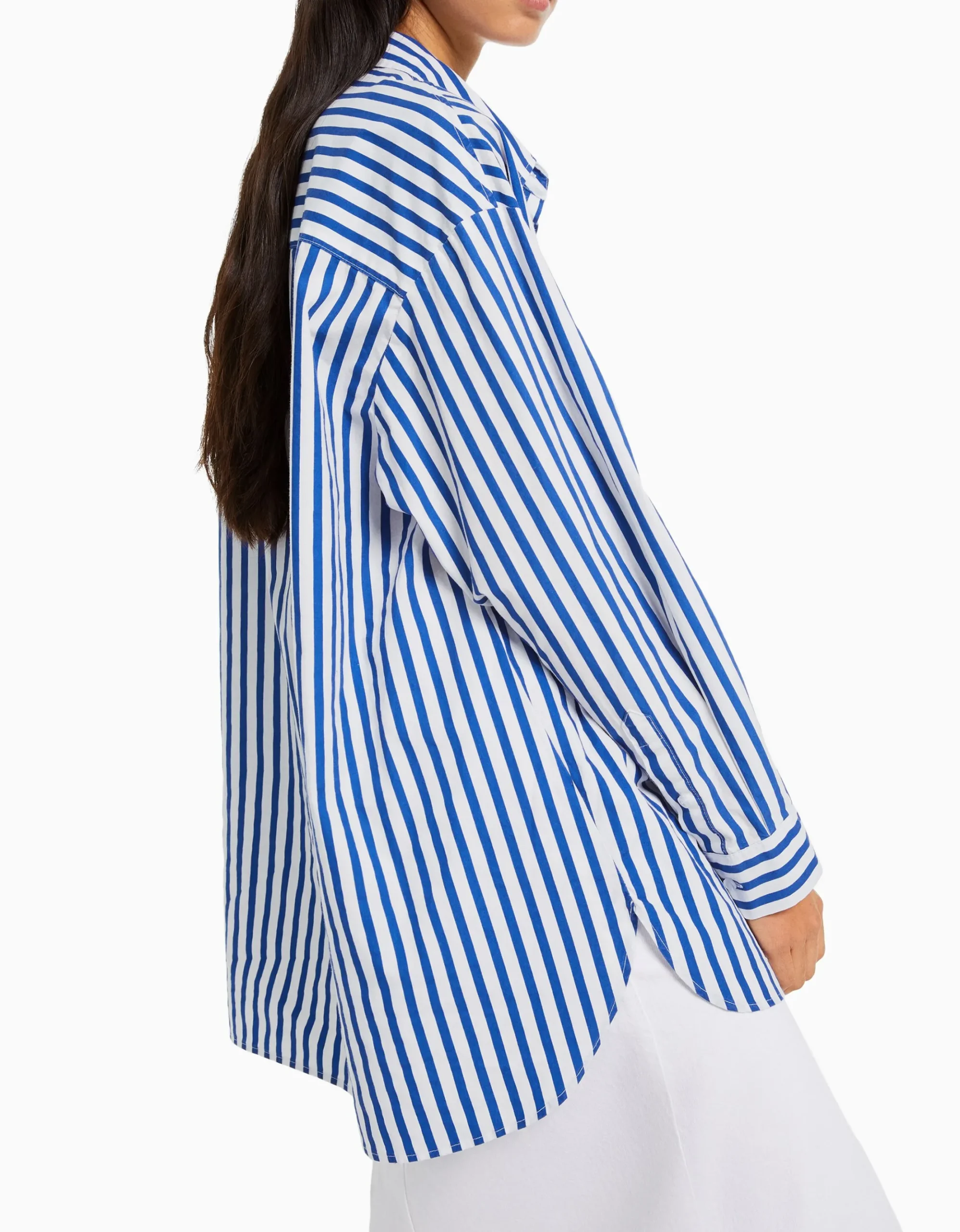 FEMME BERSHKA Chemises et blouses*Chemise manches longues overzise popeline