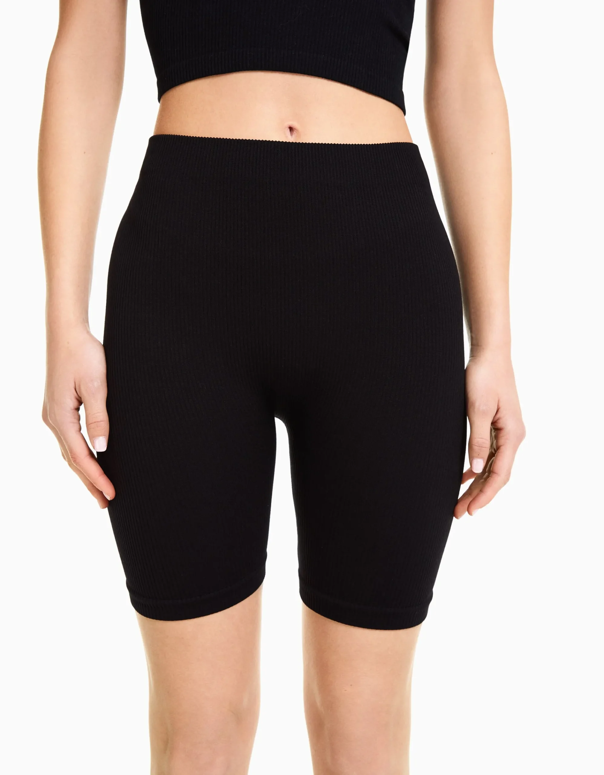 FEMME BERSHKA Pantalons*Cycliste seamless bord-côte