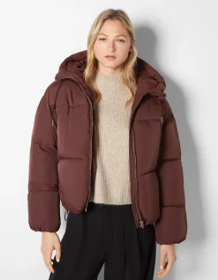 FEMME BERSHKA Vestes*Doudoune capuche oversize