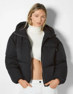 FEMME BERSHKA Vestes*Doudoune capuche oversize