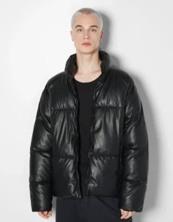 HOMME BERSHKA Blousons et manteaux*Doudoune en similicuir