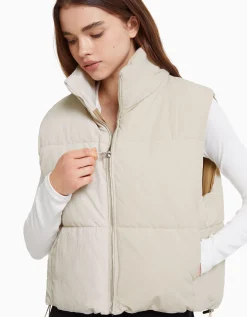 FEMME BERSHKA BSK Teen*Doudoune sans manches effet nylon doublure