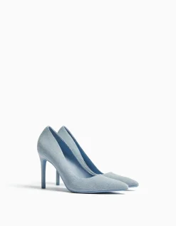 FEMME BERSHKA Chaussures*Escarpins talon haut denim