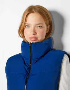 FEMME BERSHKA BSK Teen*Gilet cropped sans manches réversible