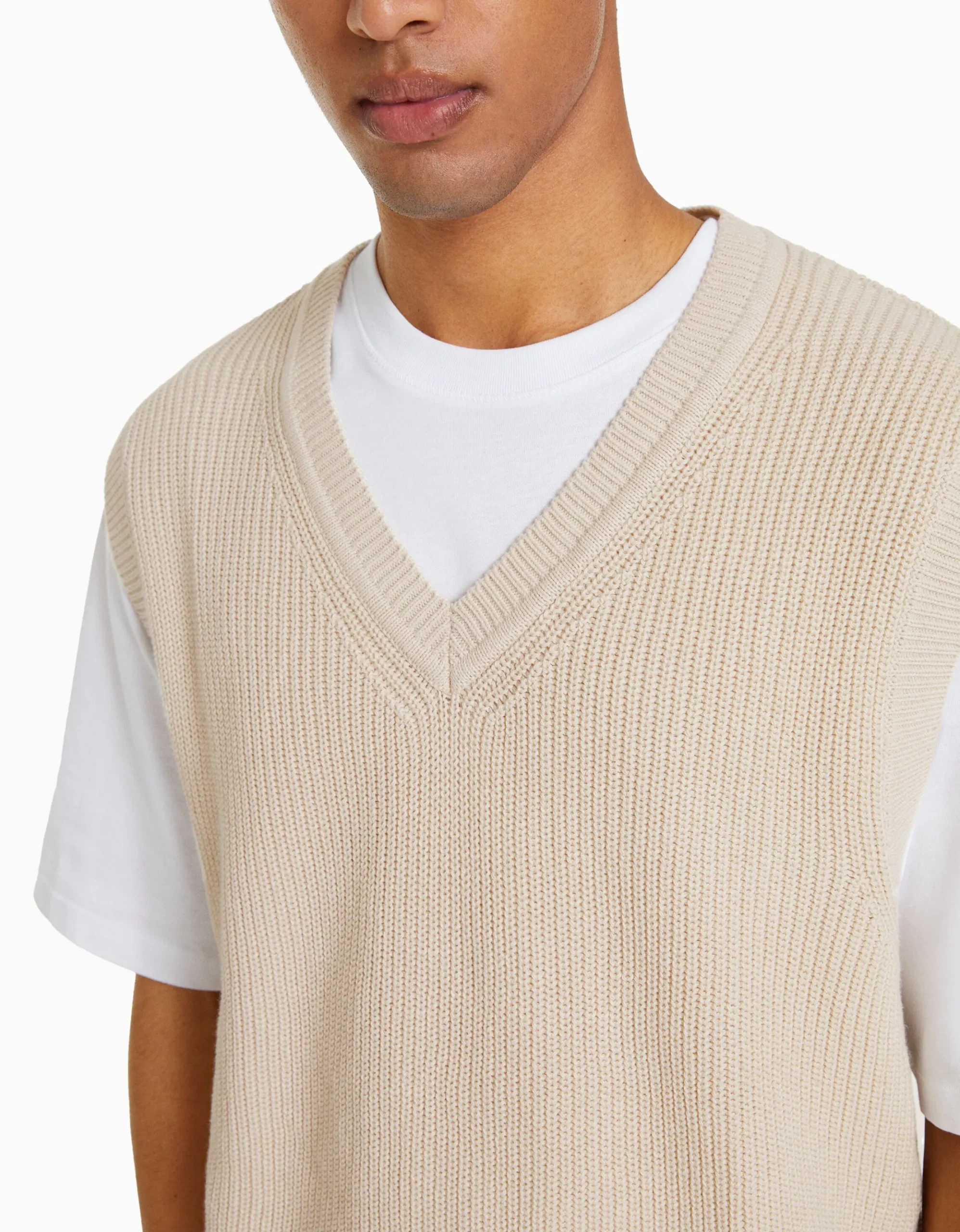HOMME BERSHKA Pulls et gilets*Gilet sans manches col en V