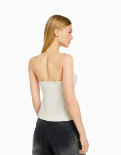 FEMME BERSHKA Vestes*Gilet tailoring épaules dénudées
