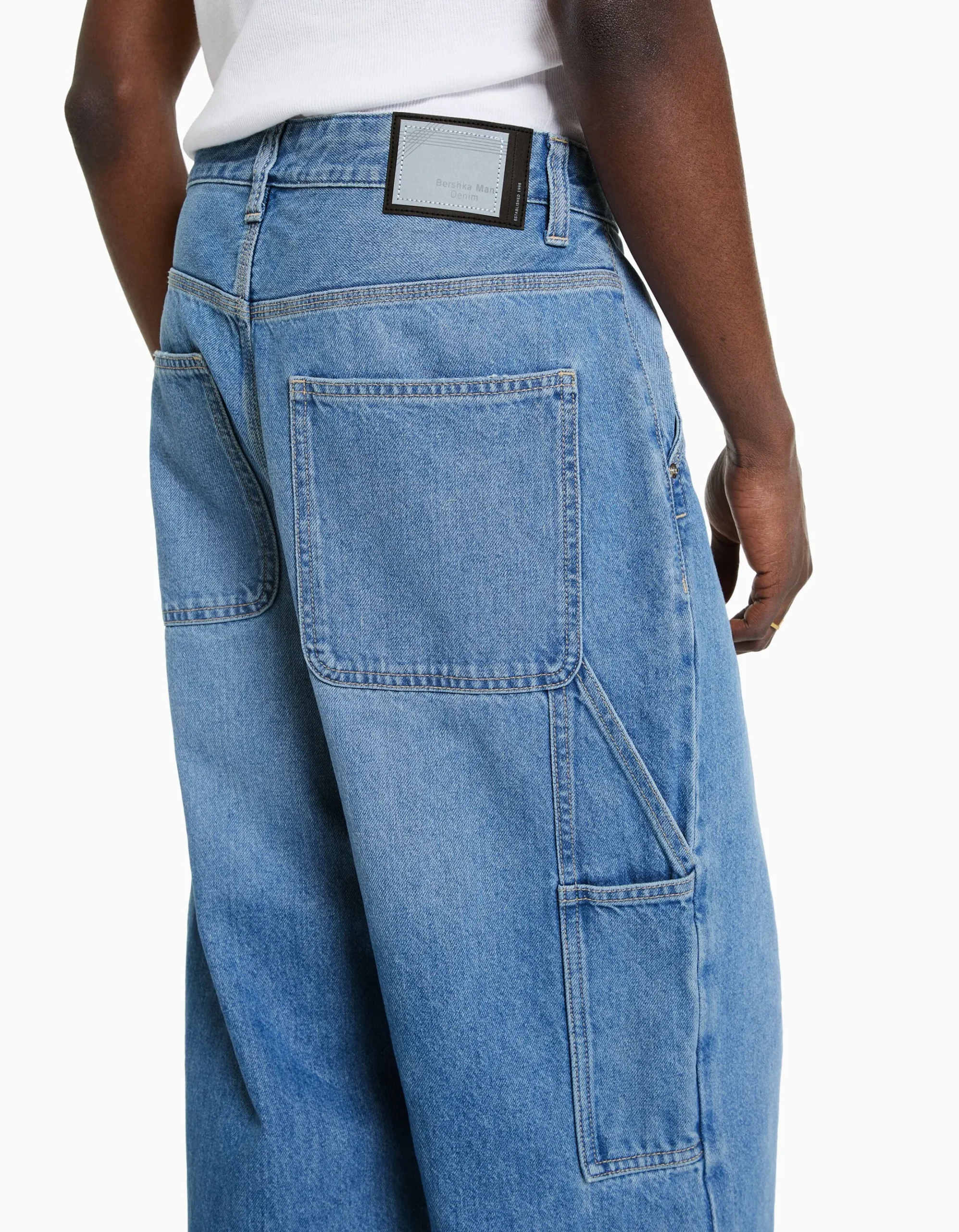 HOMME BERSHKA Vêtements*Jean baggy carpenter