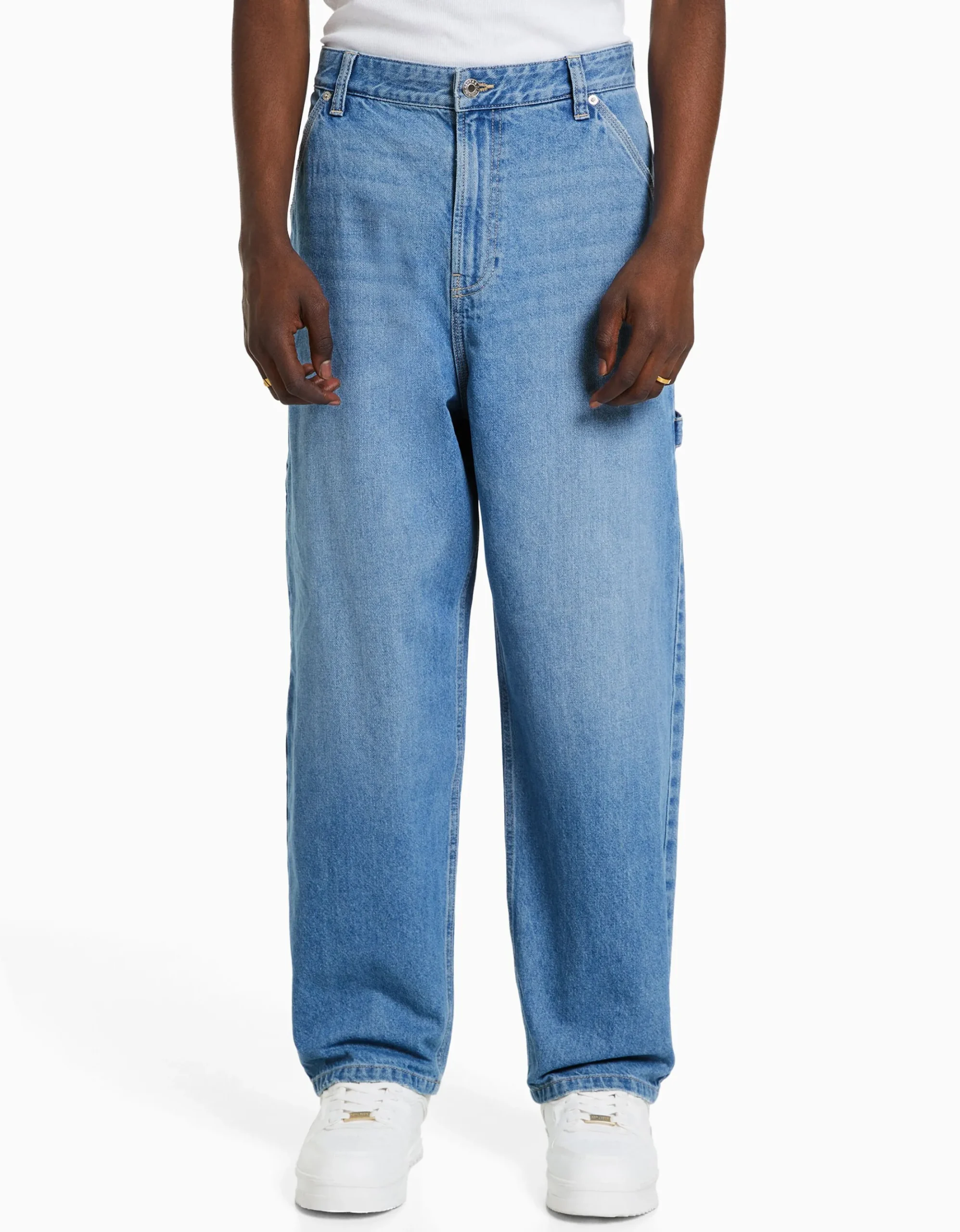 HOMME BERSHKA Vêtements*Jean baggy carpenter
