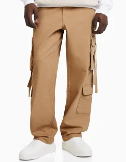 HOMME BERSHKA Vêtements*Jean cargo bandes