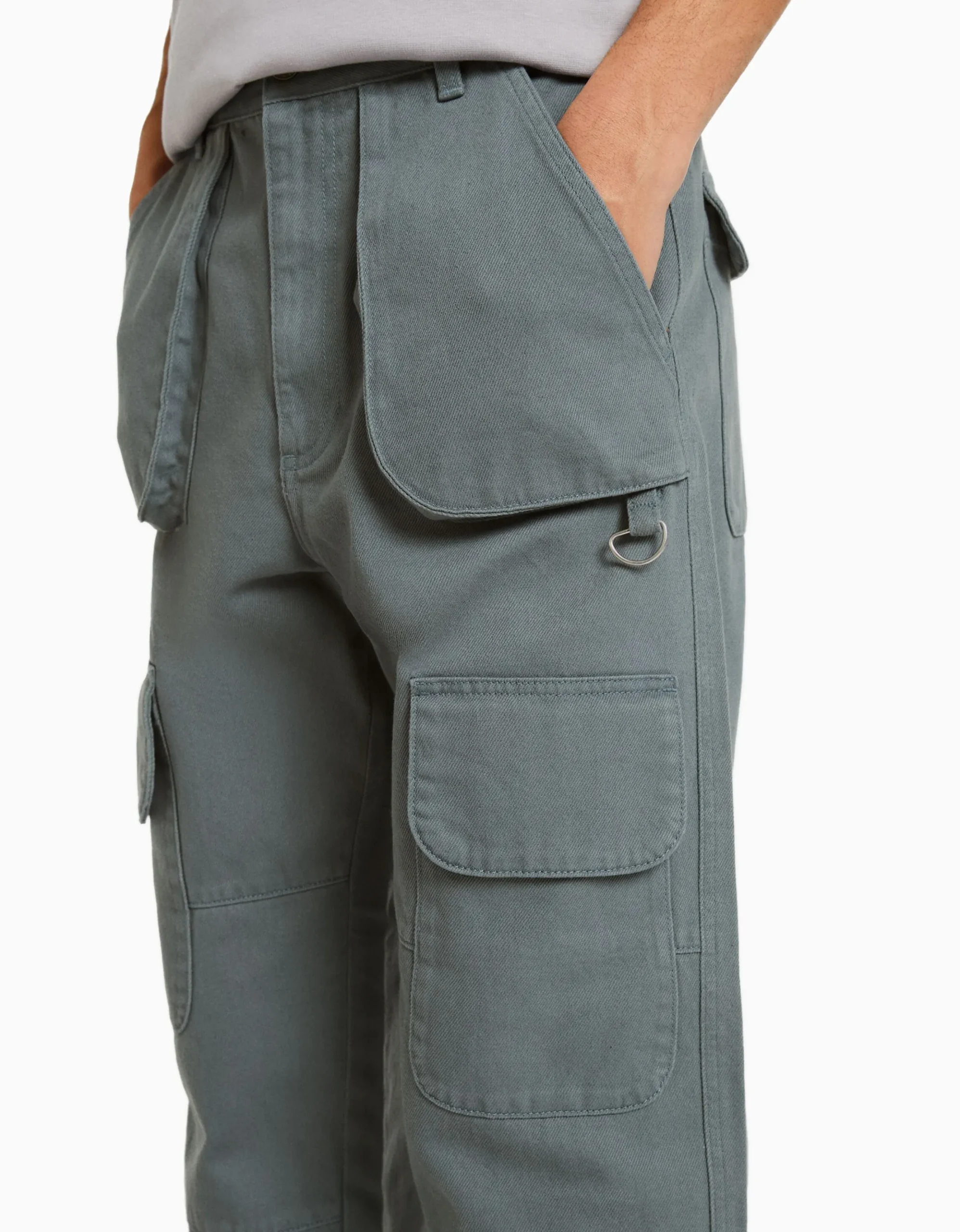 HOMME BERSHKA Vêtements*Jean cargo multipoches