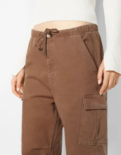 FEMME BERSHKA Cargo et parachute*Jean cargo parachute