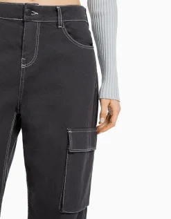 FEMME BERSHKA Jeans*Jean cargo straight