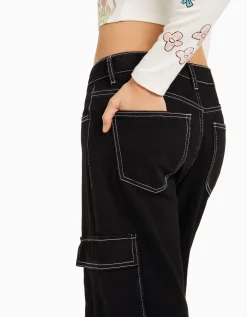 FEMME BERSHKA Jeans*Jean cargo straight