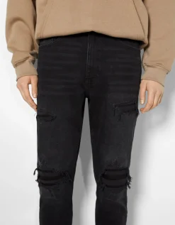 HOMME BERSHKA Jeans*Jean carotte déchiré