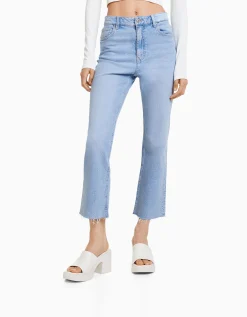 FEMME BERSHKA Vêtements*Jean cropped flare