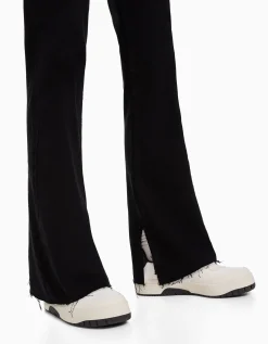 FEMME BERSHKA Jeans*Jean décontracté fente latérale