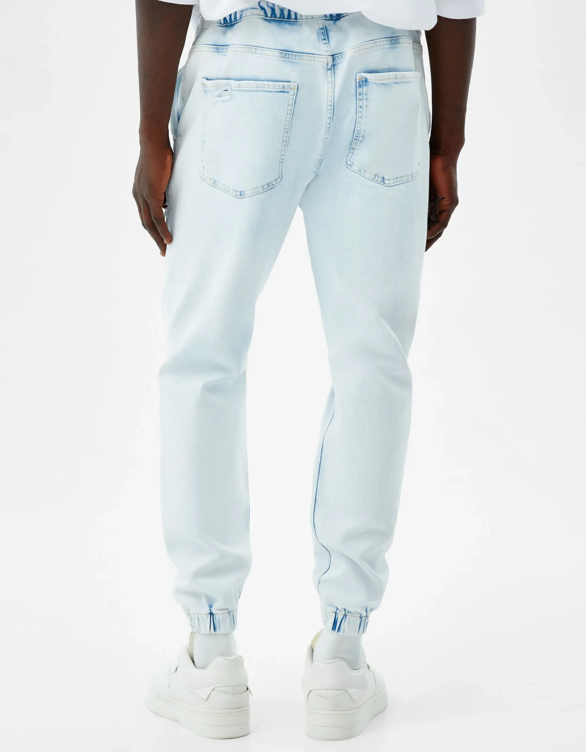 HOMME BERSHKA Pantalons et jeans*Jean jogger déchiré