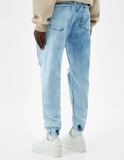 HOMME BERSHKA Pantalons et jeans*Jean jogger déchiré