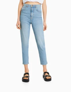 FEMME BERSHKA Jeans*Jean mom slim décontracté