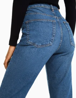 FEMME BERSHKA Jeans*Jean mom slim décontracté
