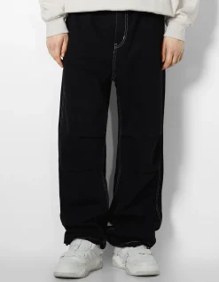 HOMME BERSHKA Pantalons et jeans*Jean parachute