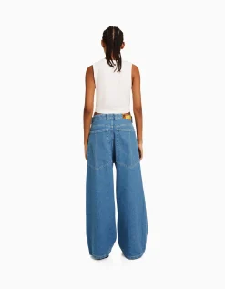 FEMME BERSHKA Vêtements*Jean 90’s Rave super baggy