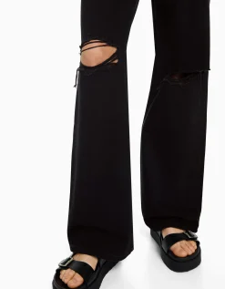 FEMME BERSHKA Jeans*Jean 90’s wide leg déchiré