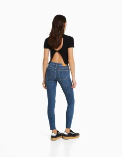 FEMME BERSHKA Jeans*Jean skinny taille basse vintage