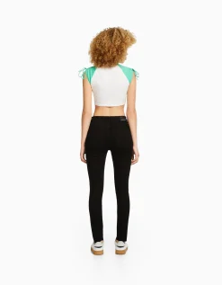 FEMME BERSHKA Jeans*Jean skinny taille haute