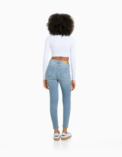 FEMME BERSHKA Jeans*Jean skinny taille très haute