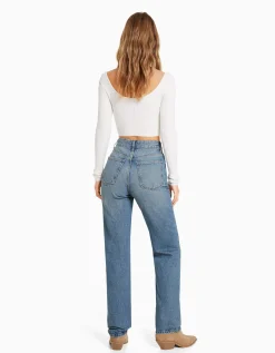 FEMME BERSHKA Vêtements*Jean straight