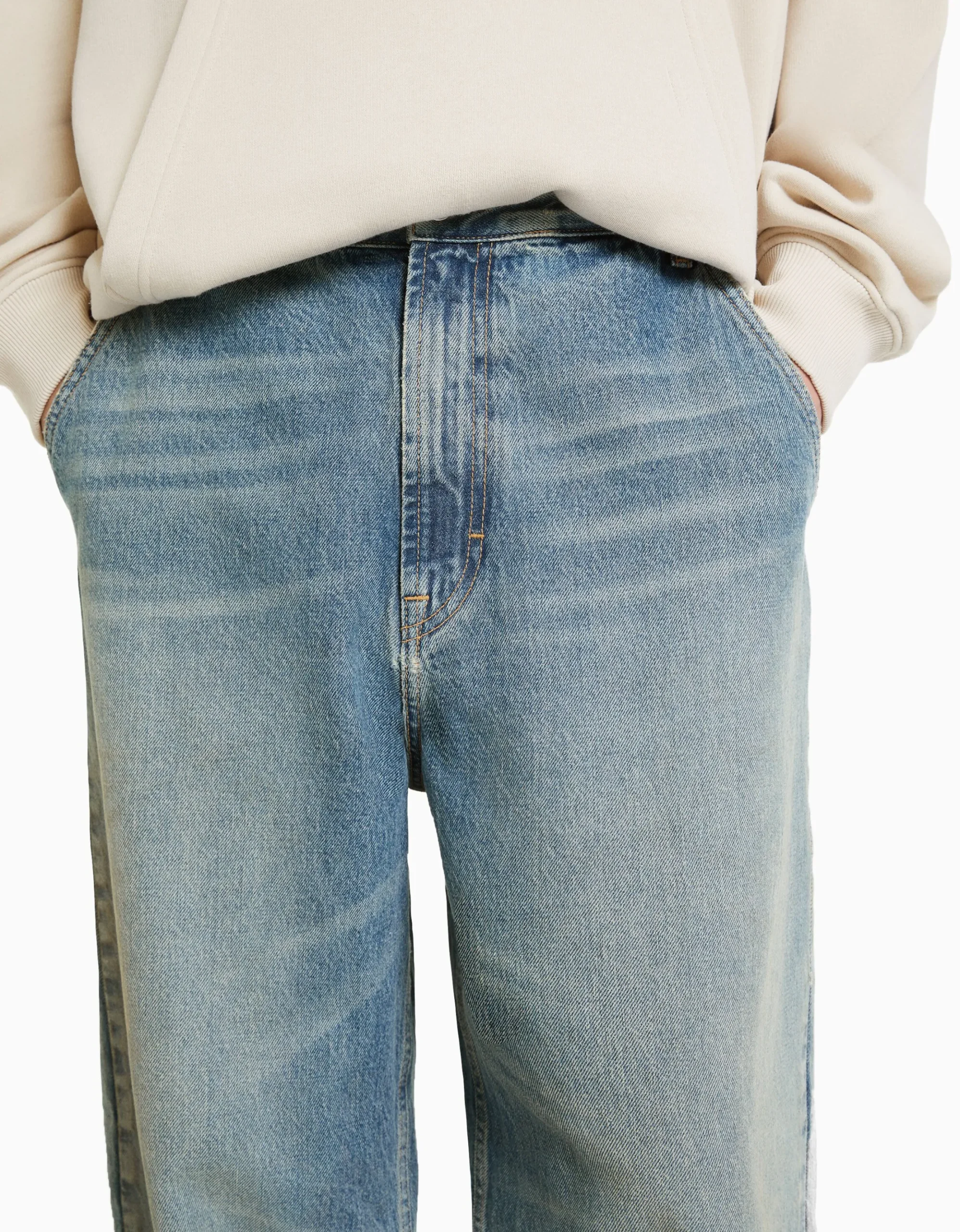 HOMME BERSHKA Vêtements*Jean wide skate
