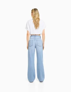 FEMME BERSHKA Vêtements*Jeans 90's wide leg