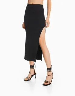 FEMME BERSHKA Vêtements*Jupe longue coton