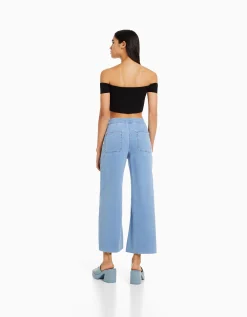 FEMME BERSHKA Jeans*Jupe-culotte jean