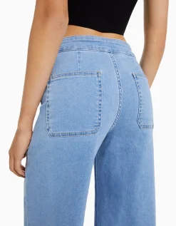 FEMME BERSHKA Jeans*Jupe-culotte jean