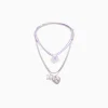 FEMME BERSHKA Tout voir*Lot 4 colliers cordon fleur charm papillon