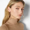FEMME BERSHKA Tout voir*Lot 3 boucles d’eilles anneaux maxi effet