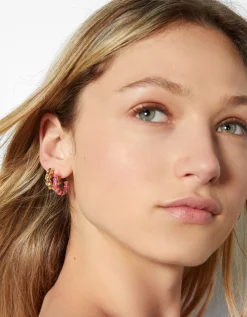 FEMME BERSHKA Tout voir*Lot 5 boucles d’eilles anneaux émail