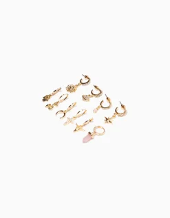 FEMME BERSHKA Tout voir*Lot 10 boucles d’eilles ear cuff croix