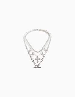 FEMME BERSHKA Tout voir*Lot 3 colliers chaîne