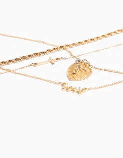 FEMME BERSHKA One Love*Lot 4 colliers love