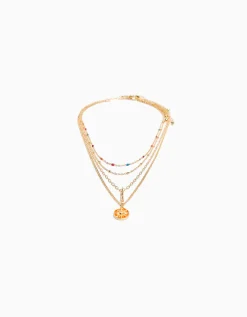 FEMME BERSHKA Tout voir*Lot 4 colliers vieillis charm
