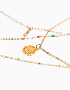 FEMME BERSHKA Tout voir*Lot 4 colliers vieillis charm