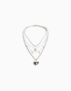 FEMME BERSHKA Tout voir*Lot de 4 colliers chaîne