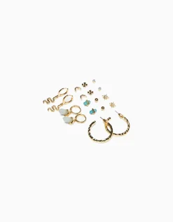 FEMME BERSHKA Tout voir*Lot 9 paires de boucles d’eilles serpent