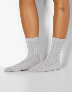 FEMME BERSHKA Chaussettes*Lot 3 paires de chaussettes texture